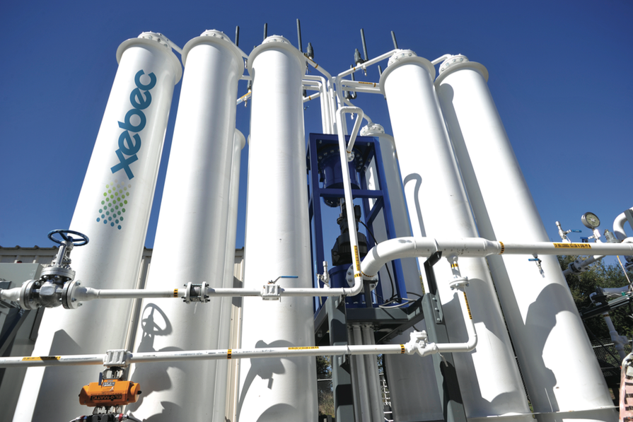 Sempra Energy wastewater treatment plant in California using Xebec’s PSA system