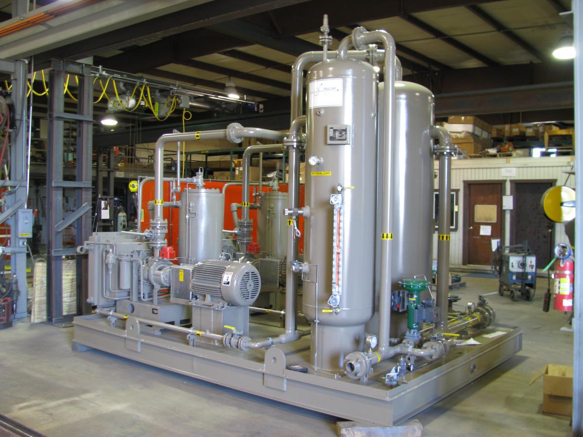 Dual Single-Stage Rotary Screw System for Fermentation Gas Recovery