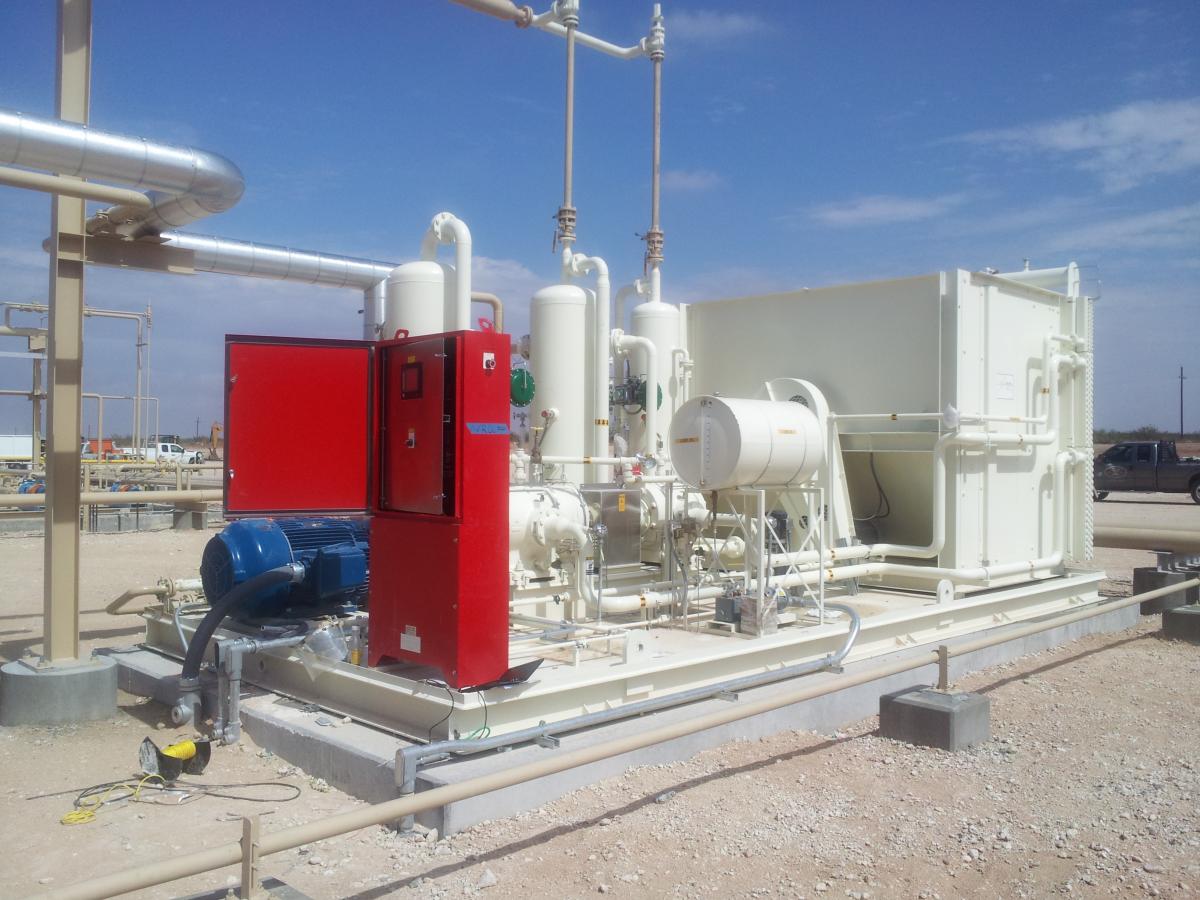 Two-Stage Rotary Vane Vapor Recovery Unit