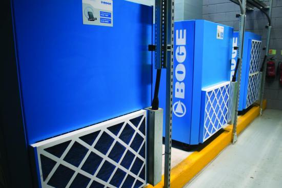 BOGE compressors at Cranswick Hull