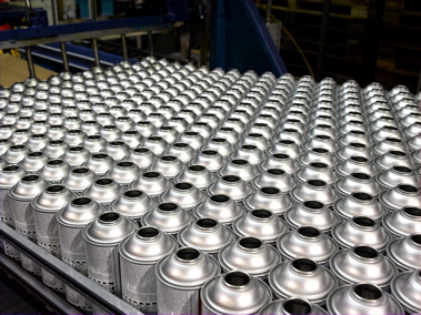 Aerosol on conveyor
